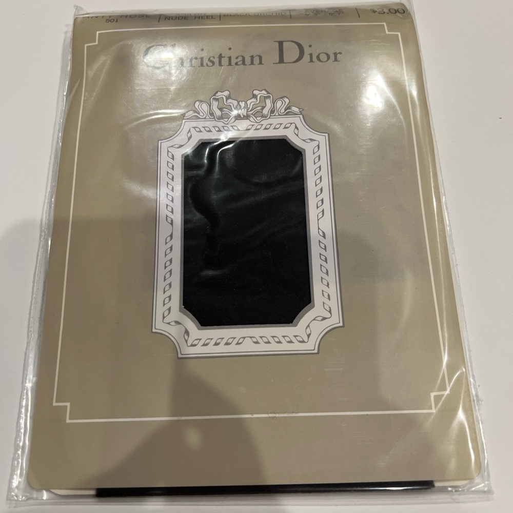 Christian Dior Panty Hose 501 Agilon Nude heel Black Orchid 5’3”-5’7”